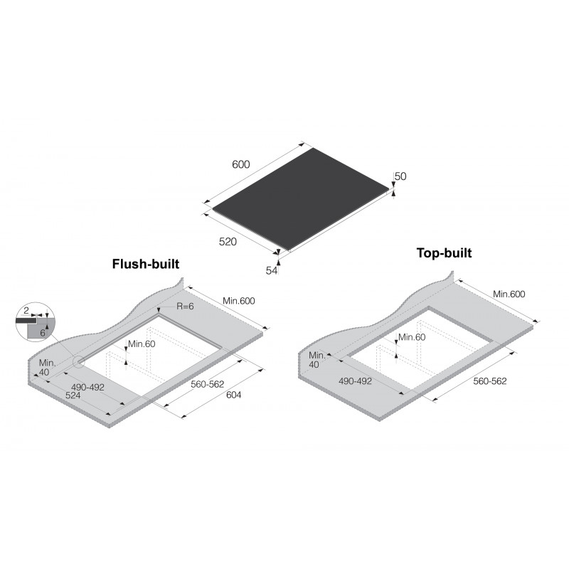 Plaque de cuisson ASKO HI2643FMG1