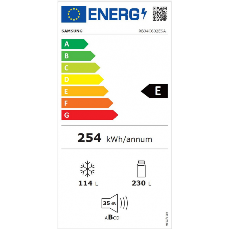 Réfrigérateur congélateur SAMSUNG RB34C602ESA