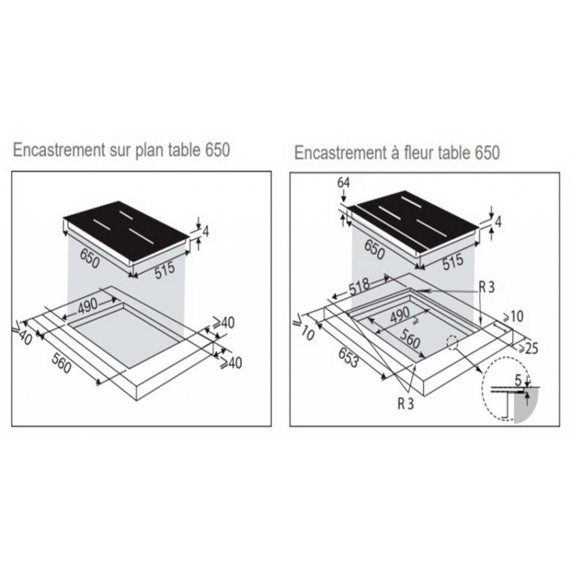Plaque de cuisson DE DIETRICH DPI4420W