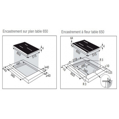 Plaque de cuisson DE DIETRICH DPI4420W