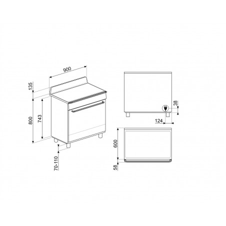 Cuisinière SMEG TR90IMBL
