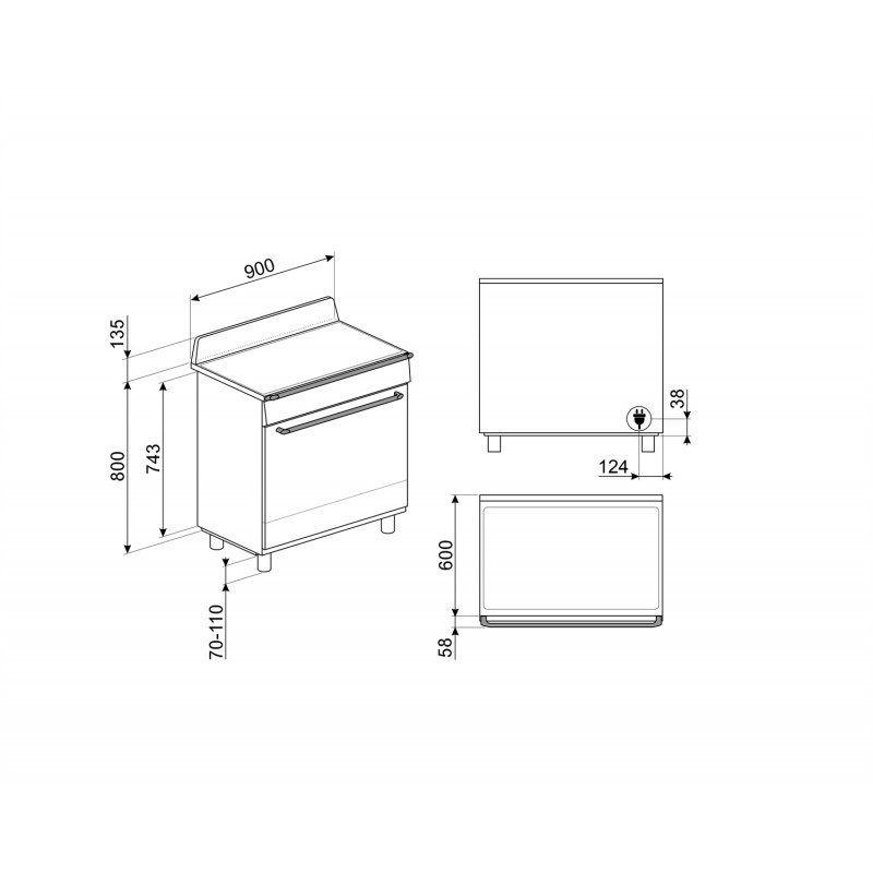 Cuisinière SMEG TR90IMBL
