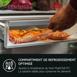 Réfrigérateur congélateur AEG TSC9V181BS