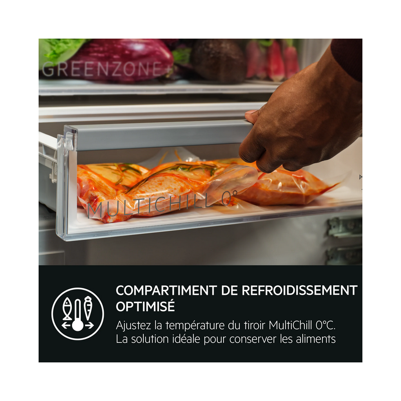 Réfrigérateur congélateur AEG TSC9V181BS