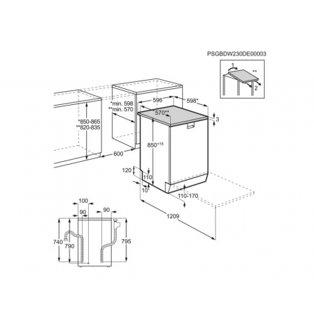Lave Vaisselle AEG FFB74717PM