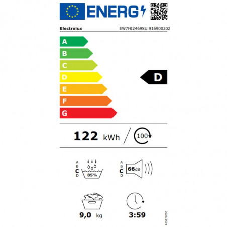 Sèche Linge ELECTROLUX EW7HI2469SU