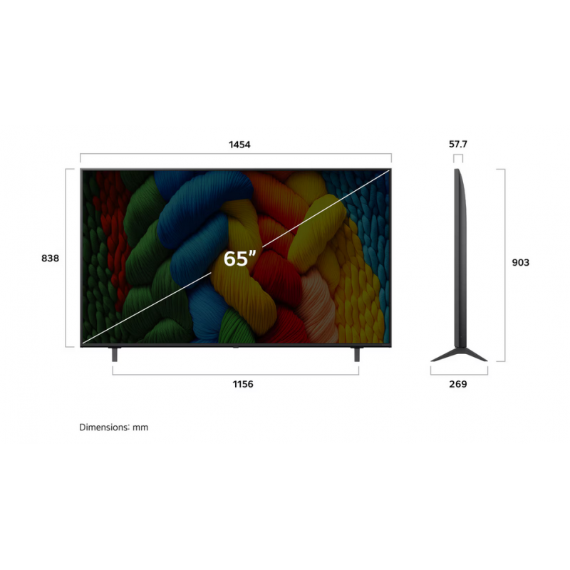 Télévision LG 65NANO81A6A.AEU