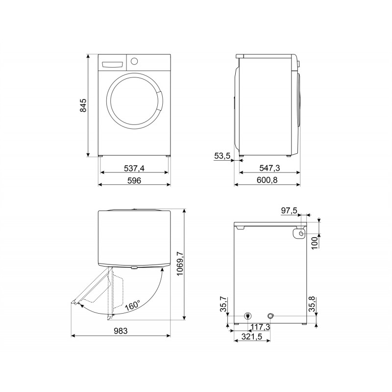 Lave Linge SMEG WDN064SLDIN
