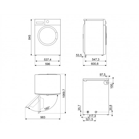 Lave Linge SMEG WDN064SLDIN