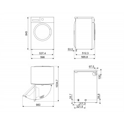 Lave Linge SMEG WDN854SLDIN