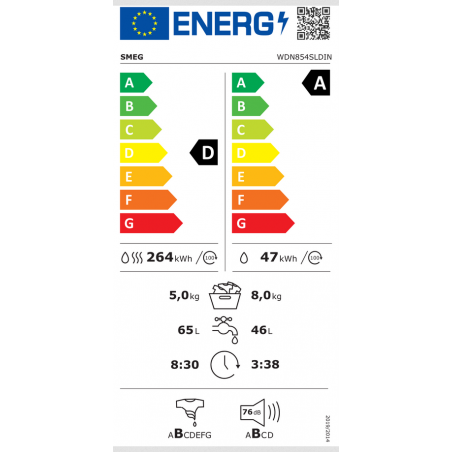 Lave Linge SMEG WDN854SLDIN