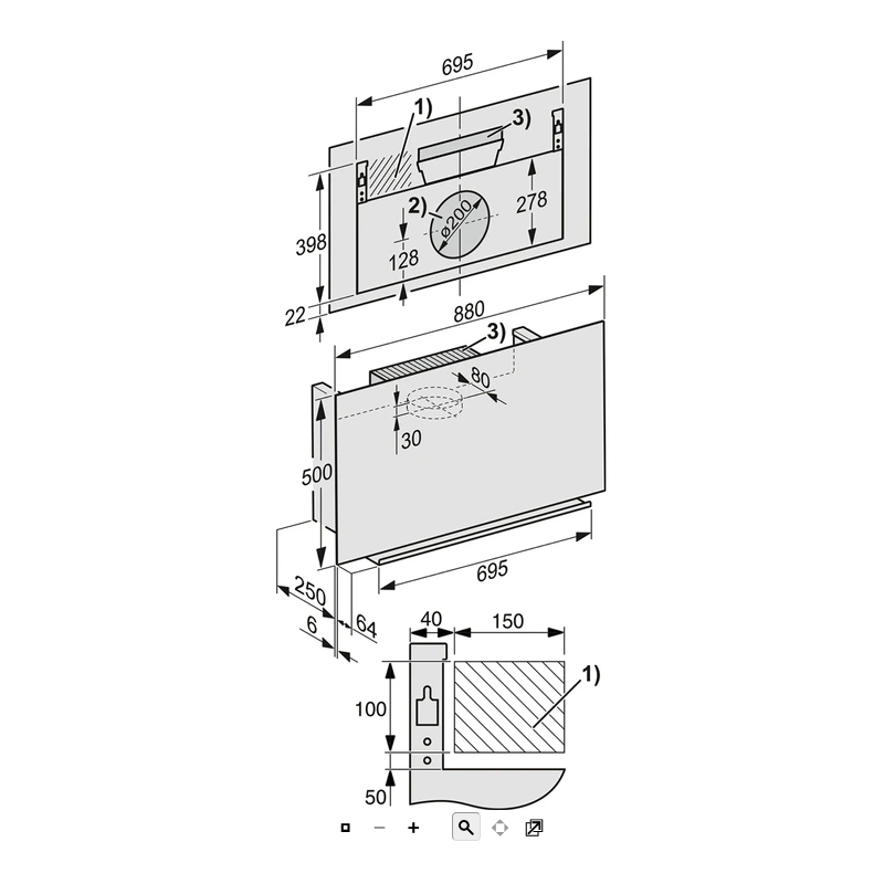 Hotte MIELE DA 9092 GR