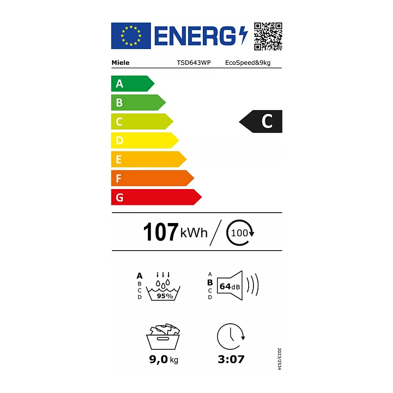 Sèche Linge MIELE TSD643WP