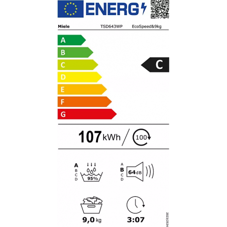 Sèche Linge MIELE TSD643WP