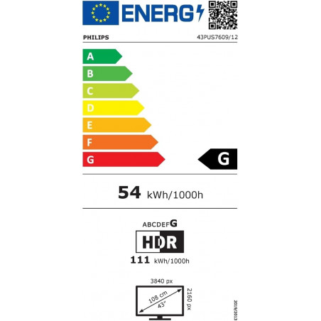PHILIPS 43PUS7609/12 DCB