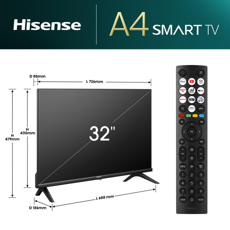 HISENSE 32A49N DCB