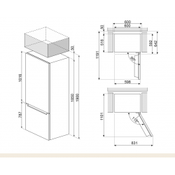 Réfrigérateur congélateur SMEG RC18WDND