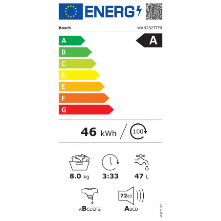 Lave Linge BOSCH WAN2827TFR