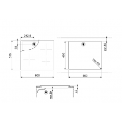 Plaque de cuisson SMEG SE263TD2