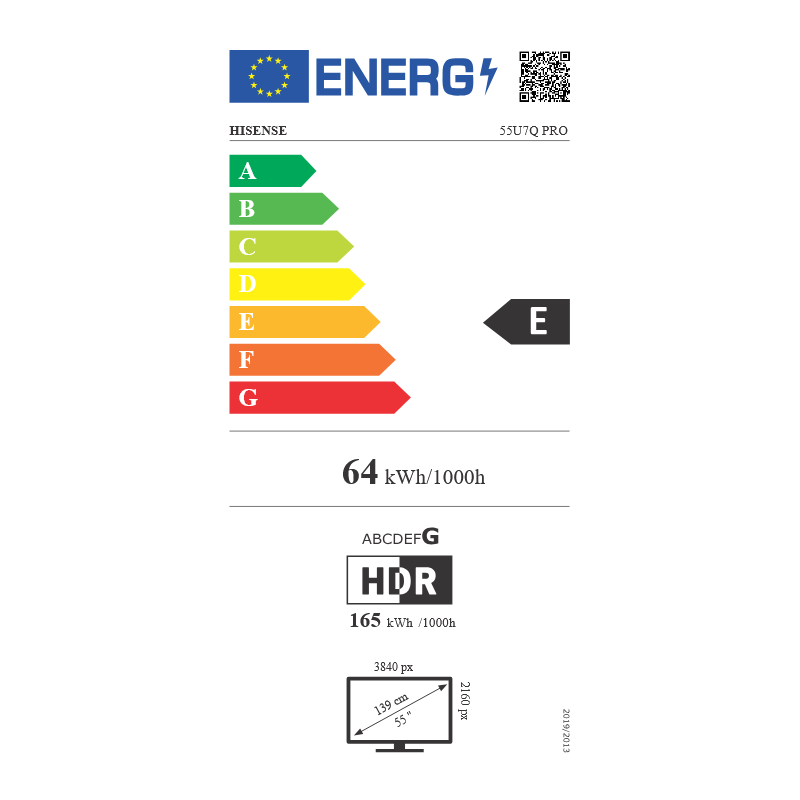 Télévision HISENSE 55U7Q PRO