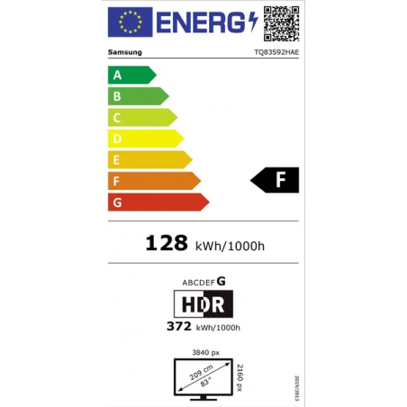 Télévision SAMSUNG TQ83S92H