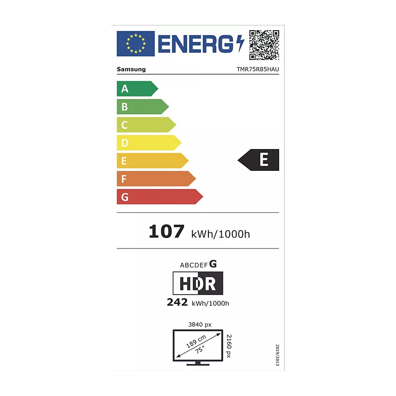 Télévision SAMSUNG TMR75R85H