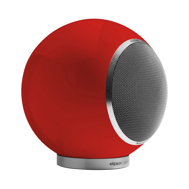 Enceintes compactes ELIPSON PLANET L PERFORMANCE ROUGE LAQUÉ