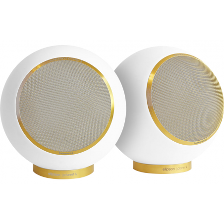 Enceintes compactes ELIPSON PLANET L PERFORMANCE BLANC MAT GOLD