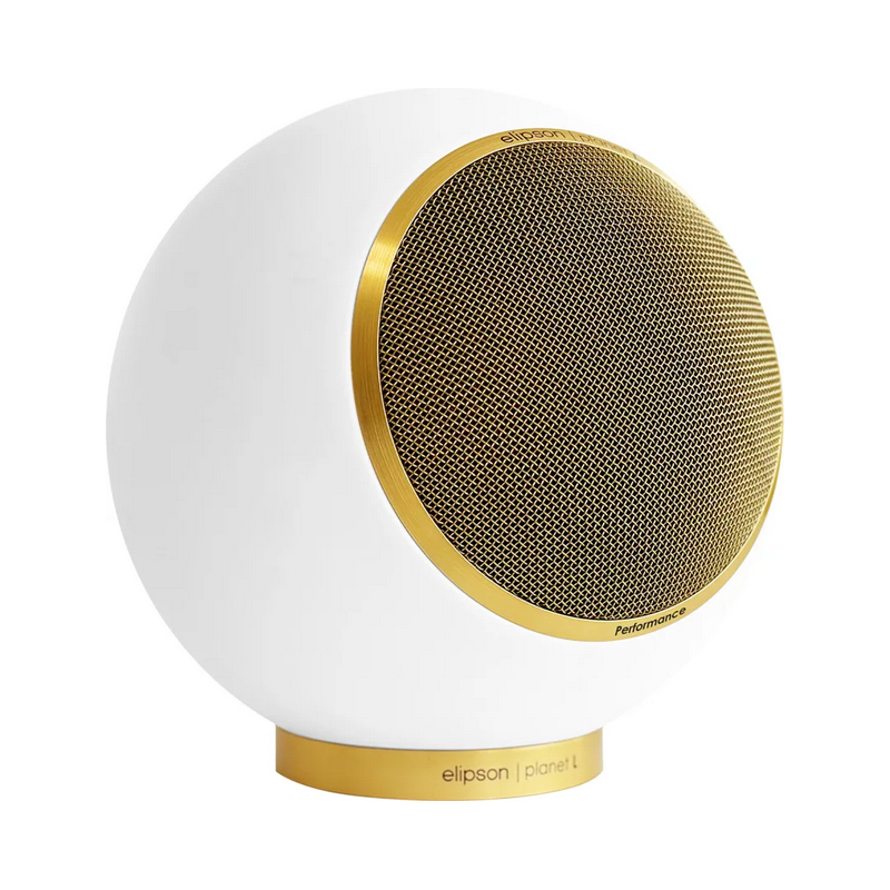 Enceintes compactes ELIPSON PLANET L PERFORMANCE BLANC MAT GOLD