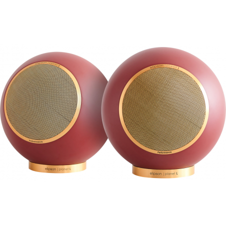 Enceintes compactes ELIPSON PLANET L PERFORMANCE BORDEAU MAT GOLD