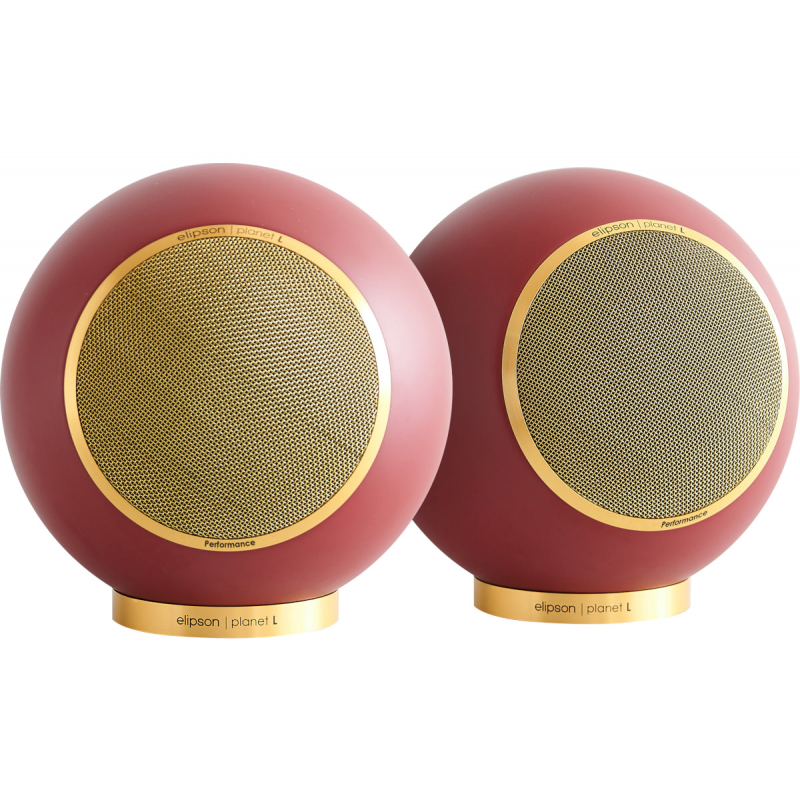 Enceintes compactes ELIPSON PLANET L PERFORMANCE BORDEAU MAT GOLD