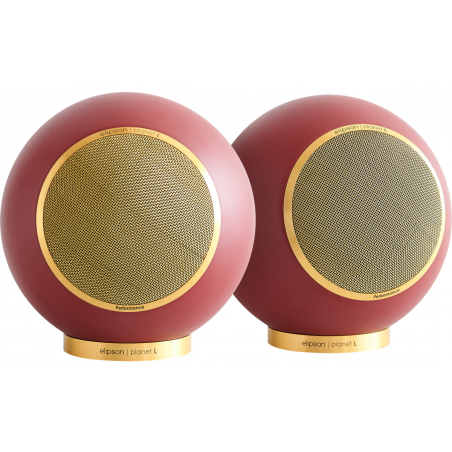 Enceintes compactes ELIPSON PLANET L PERFORMANCE BORDEAU MAT GOLD