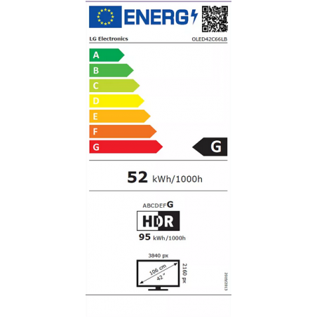 Télévision LG OLED42C6