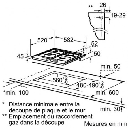 Plaque de cuisson BOSCH PCP612B80E