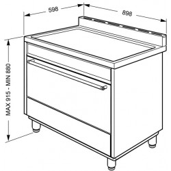 Cuisinière SMEG C9GMR