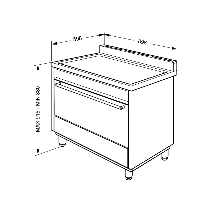 Cuisinière SMEG C9GMR