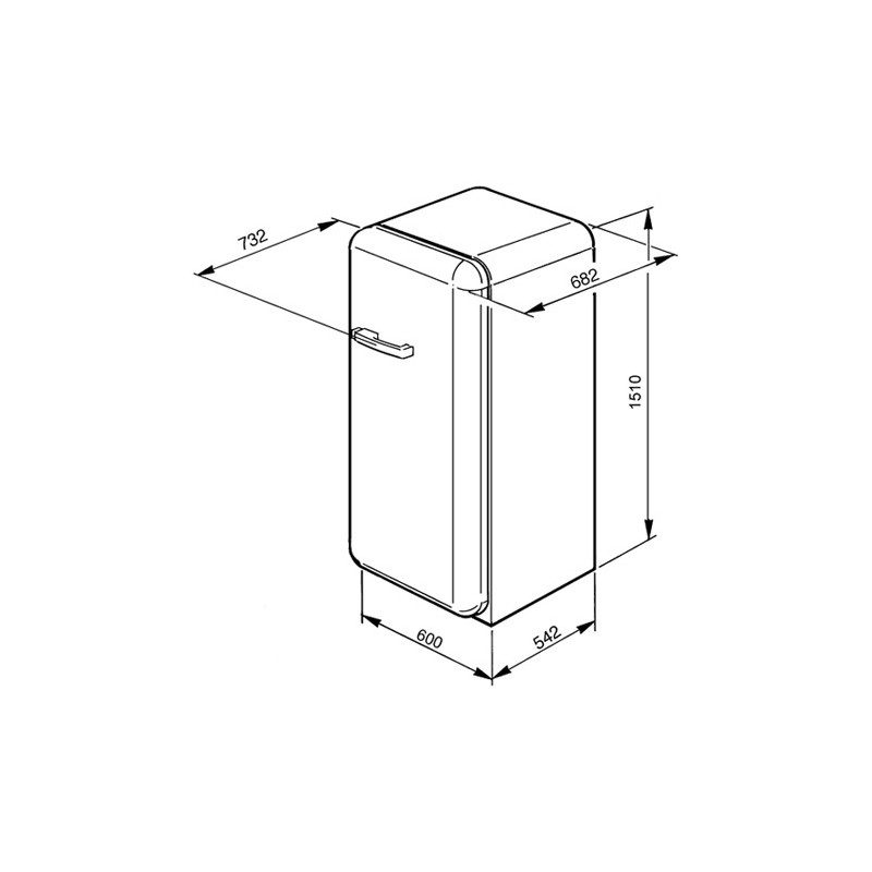Réfrigérateur SMEG FAB28RV1