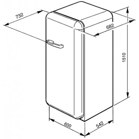 Réfrigérateur SMEG FAB28RV1