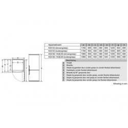 Réfrigérateur congélateur BOSCH KGV33VW31S