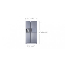 Réfrigérateur congélateur SAMSUNG RS7778FHCSL