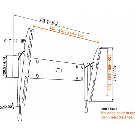 Supports TV VOGEL'S BASE15M