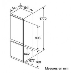 Réfrigérateur congélateur BOSCH KIV86VS30