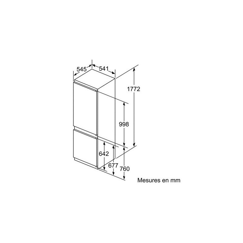 Réfrigérateur congélateur BOSCH KIV86VS30