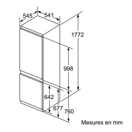 Réfrigérateur congélateur BOSCH KIV86VS30