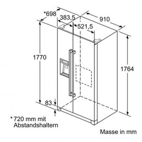 Réfrigérateur congélateur BOSCH KAD90VI30