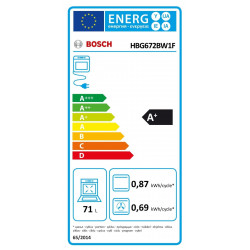 Four BOSCH HBG672BW1F