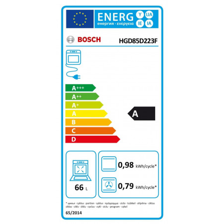 Cuisinière BOSCH HGD85D223F