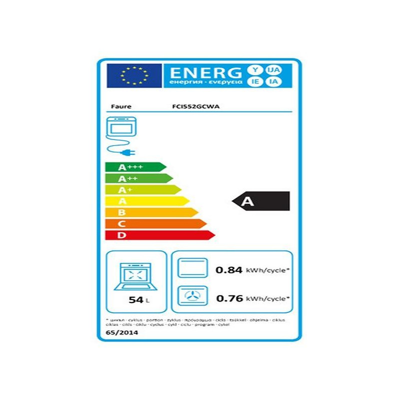 Cuisinière FAURE FCI552GCWA