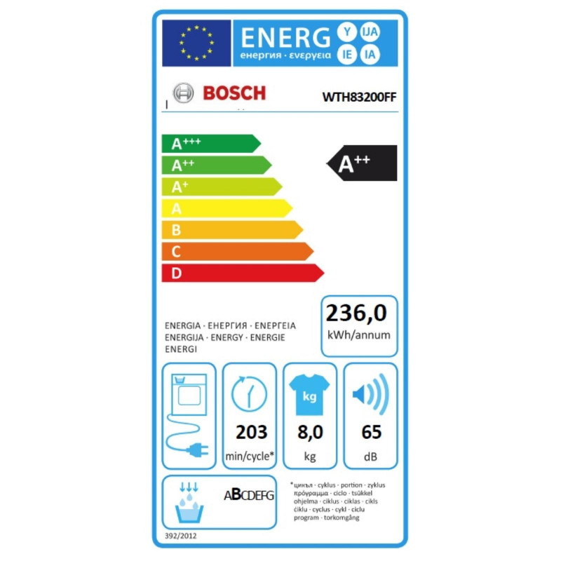 Sèche Linge BOSCH WTH83200FF