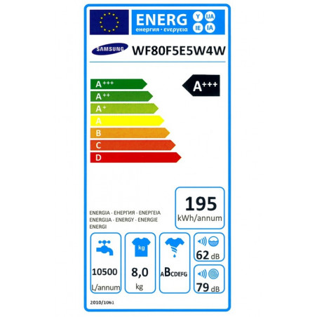 Lave Linge SAMSUNG WF80F5E5W4W